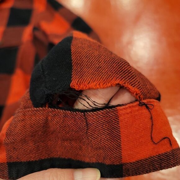 Madewell Ex-Boyfriend Red and Black Buffalo Check Button Down Shirt, Size XS - Picture 4 of 4